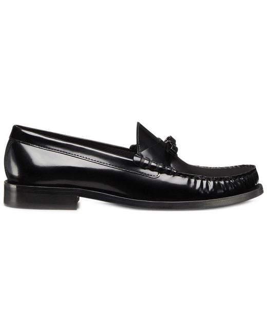 Stuart Weitzman Black Lottie Bow Patent Loafer