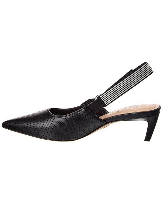 Dior Black Toujours Leather Slingback Pump