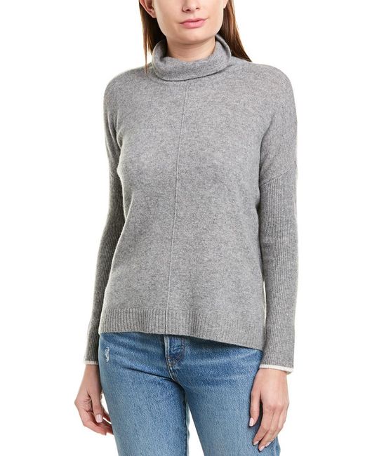 Lilla P Gray Cashmere Sweater
