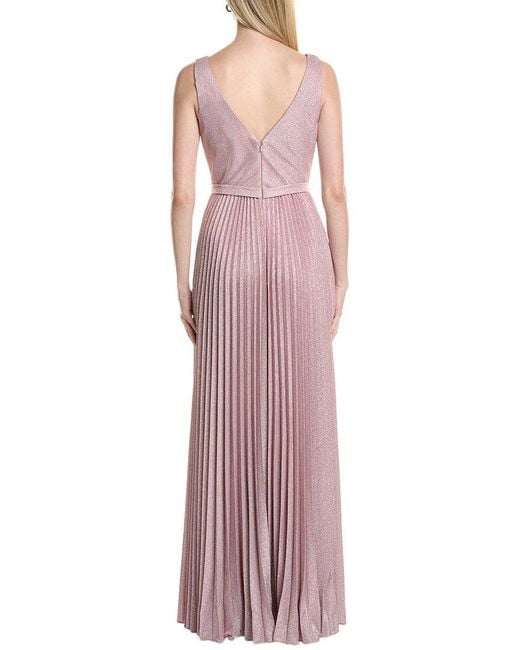 Rene Ruiz Purple Rene By Metallic Gown