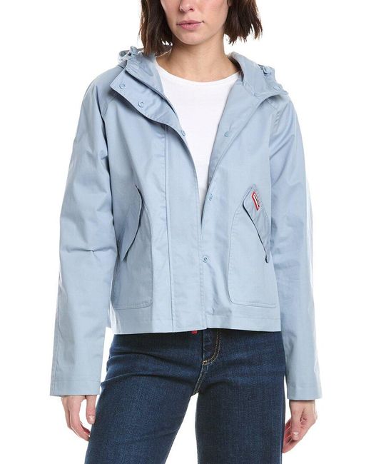Hunter Blue Short Rain Coat