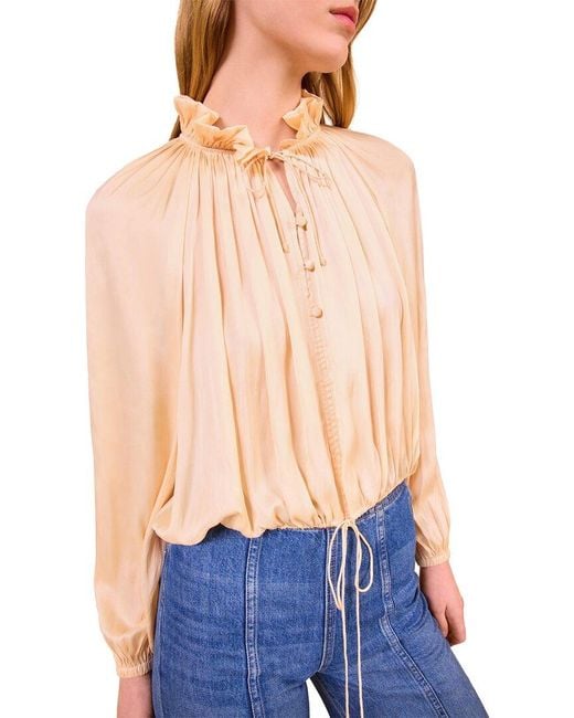 Ulla Johnson Blue Laurette Blouse