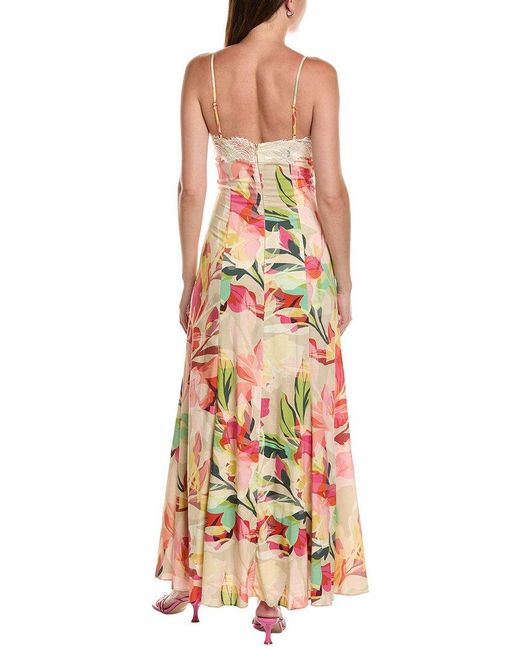 Hutch White Baldwin Linen-Blend Gown