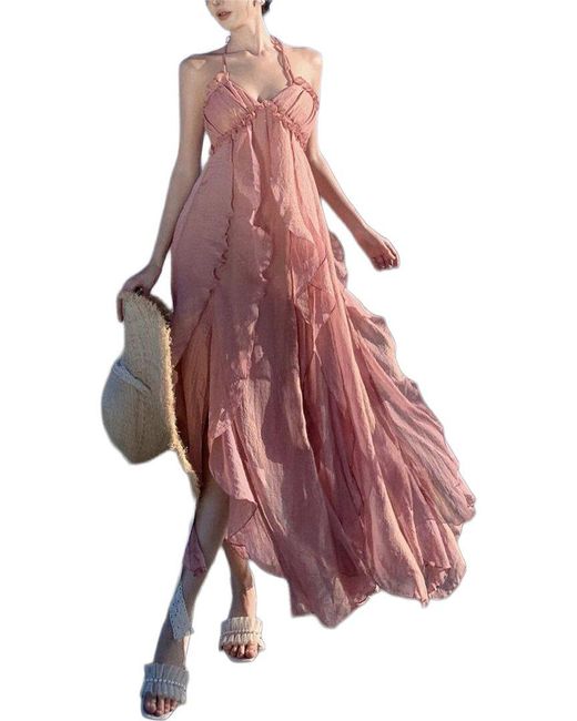 LEON GORI Red Midi Dress