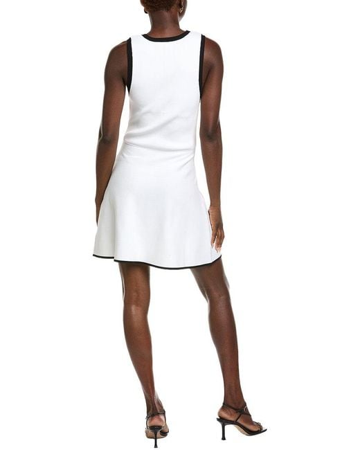 Endless Rose White Scoop Neck Knit Mini Dress