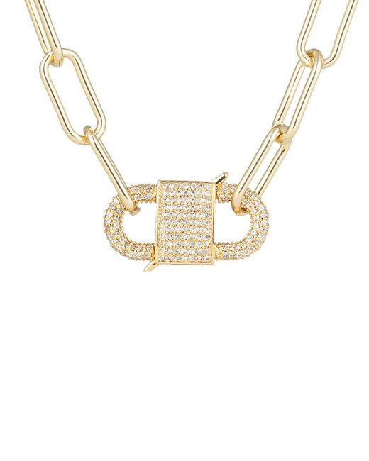 Eye Candy LA Metallic Luxe Cz Violet Necklace