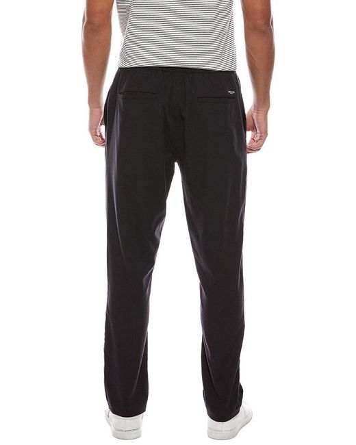 Scotch & Soda Black Elastic Pant for men