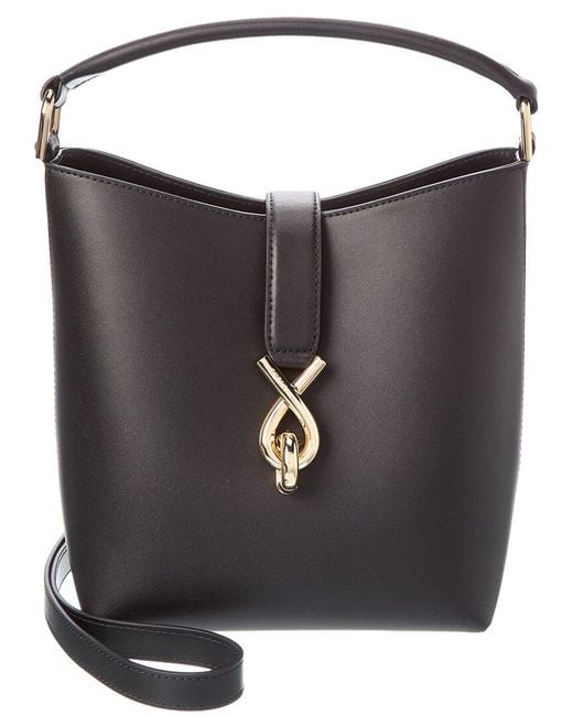 Furla Mianova Small Leather Bucket Bag in Black | Lyst