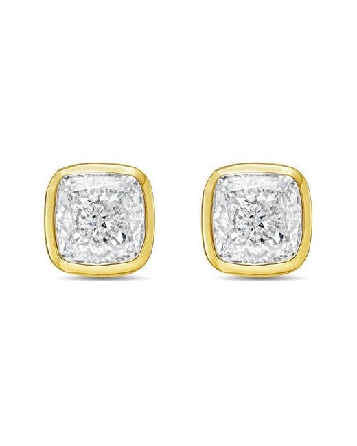 Diana M Metallic Diana M. 14K 8.00 Ct. Tw. Lab-Grown Diamond Stud Earrings