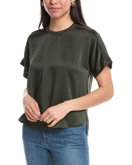 Jonathan Simkhai Gray Addy Knit Back T-shirt