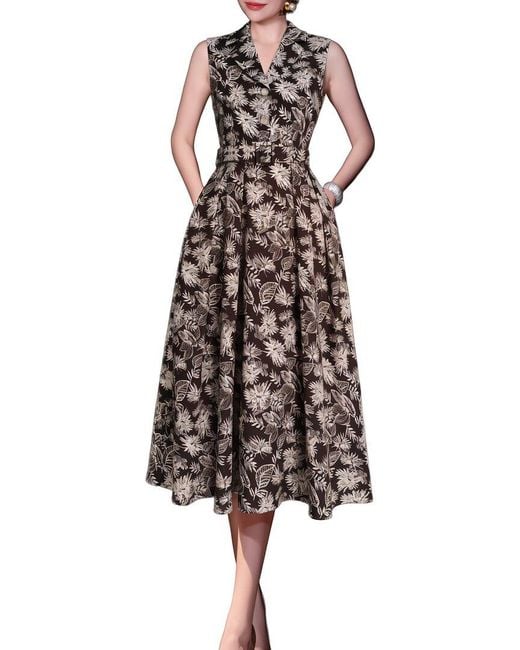 BRC By BURRYCO Brown Shirtdress