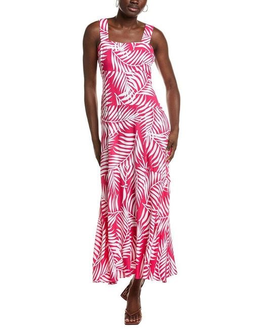 Vince Camuto Square Neck Tiered Maxi Dress
