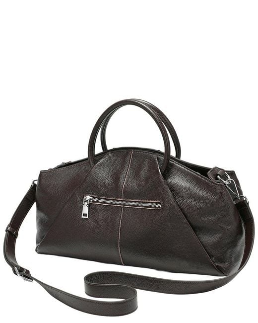 Tiffany & Fred Paris Black Tiffany And Fred Paris Contemporary Leather Top Handle Tote