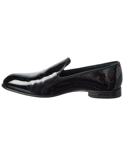 Brioni Black Patent Leather Loafer for men
