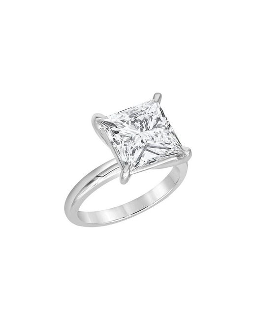 Lab Grown Diamonds White Platinum 5.00 Ct. Tw. Lab-Grown Diamond Solitaire Ring