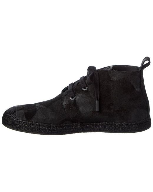 RTA Black Han Suede Sneaker for men