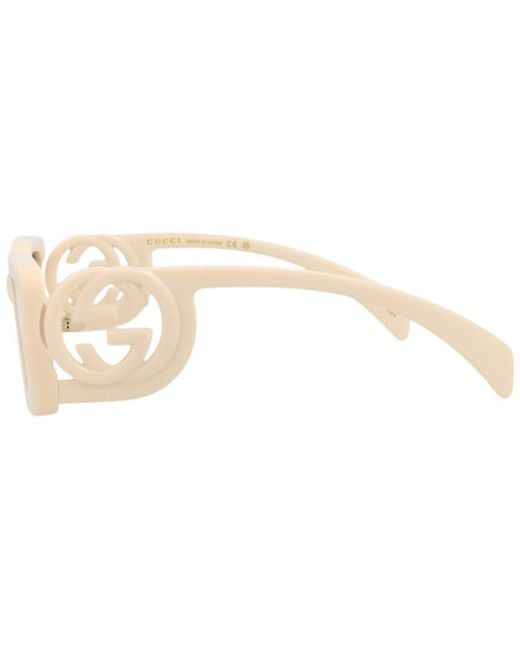 Gucci White Gg1325S 54Mm Sunglasses
