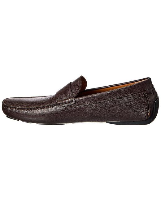 Bally Brown Welmy Leather Driver for men