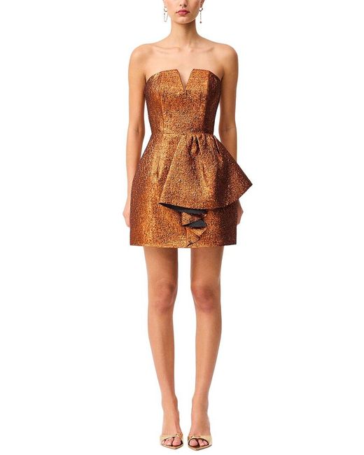 Elliatt Orange Sapphira Mini Dress