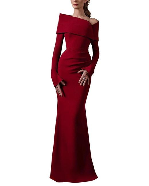 Linda Charm Red Maxi Dress