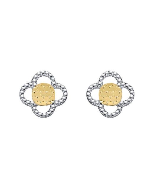 Rachel Glauber Metallic Cz Earrings