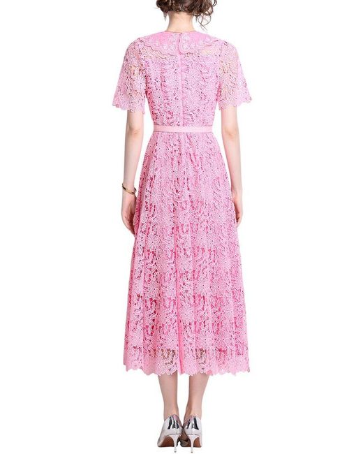 DZA Pink Midi Dress