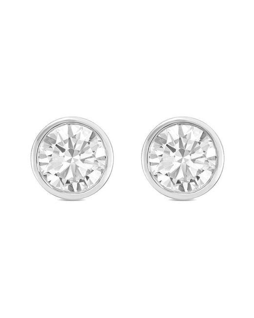 Diana M Metallic Diana M. 14K 3.00 Ct. Tw. Lab-Grown Diamond Stud Earrings