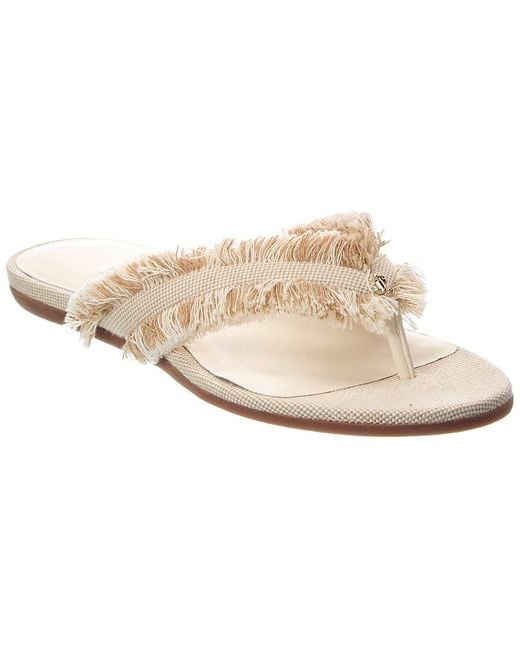 Jimmy Choo White Bay Canvas Sandal
