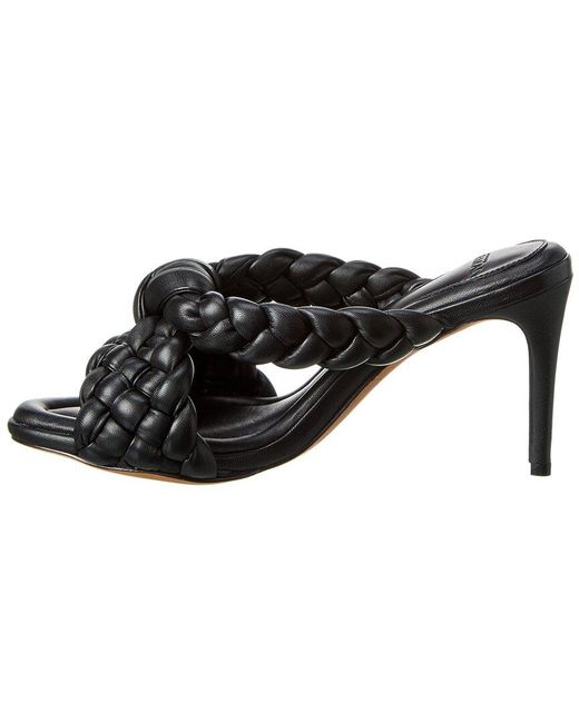 Alexandre Birman Black Carlotta 85 Leather Sandal