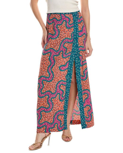 Diane von Furstenberg Red Latrice Maxi Skirt