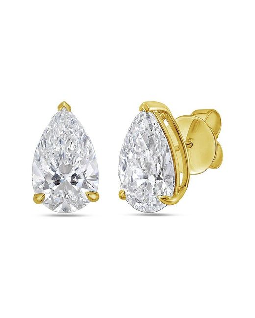Diana M Metallic Diana M. 14K 1.00 Ct. Tw. Lab-Grown Diamond Earrings