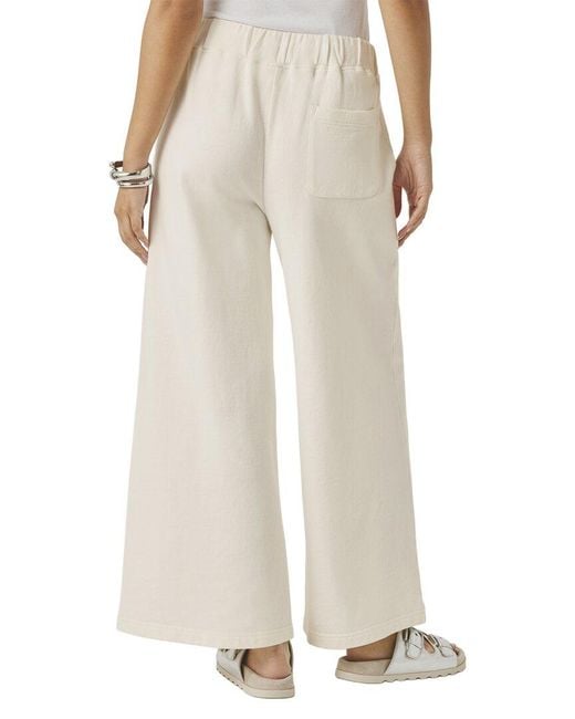 Splendid White Greta Terry Crop Pant