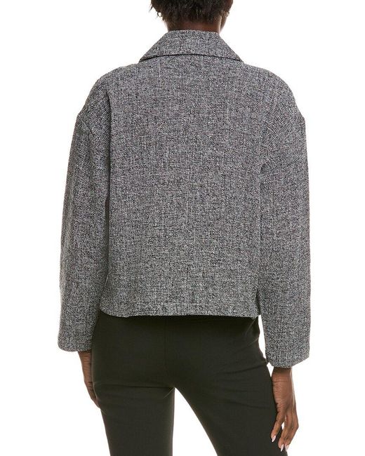 Eileen Fisher Gray Petite Short Blazer