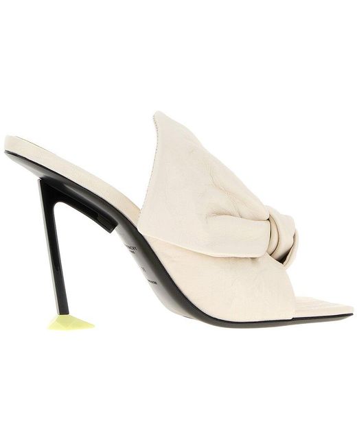 Givenchy White Boudoir Leather Mule