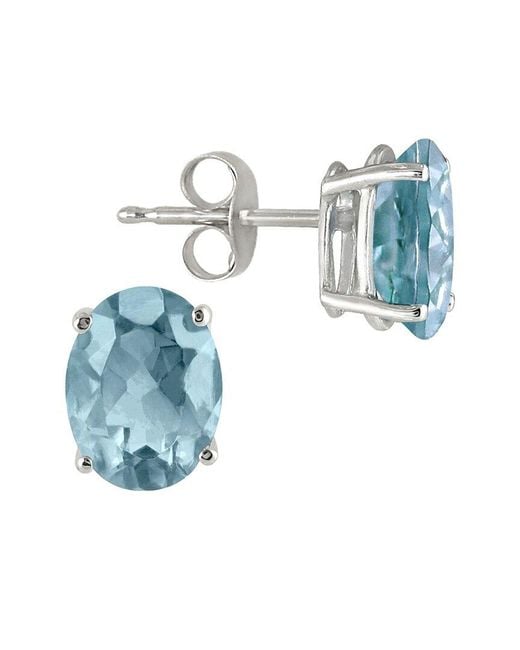 Gemstones Blue Gem Spark 0.60 Ct. Tw. Aquamarine Studs