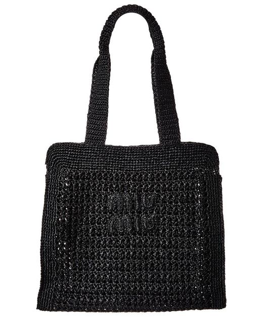Miu Miu Black Crochet Tote