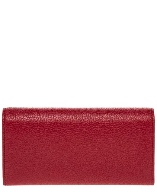 Gucci Red Soho Leather Continental Wallet