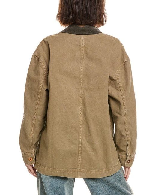 SLVRLAKE Denim Brown Hayden Chore Coat