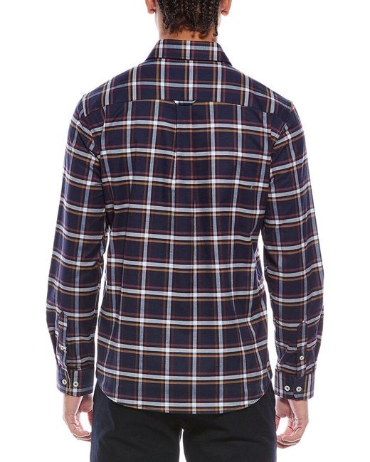 Stone Rose Blue Performance Stretch Woven Shirt for men