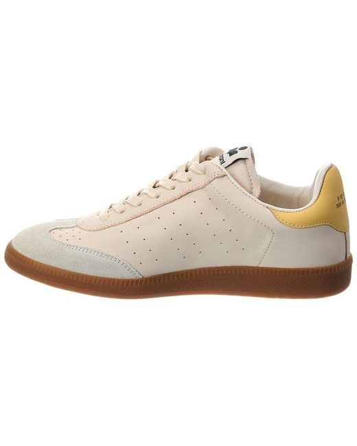 Isabel Marant White Bryce Leather Sneaker
