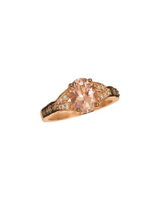 Le Vian White Le Vian 14k Strawberry Gold 1.64 Ct. Tw. Diamond & Morganite Ring