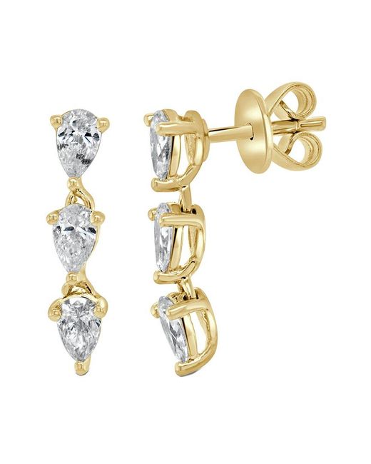 Sabrina Designs Metallic 14k 0.50 Ct. Tw. Diamond Drop Earrings