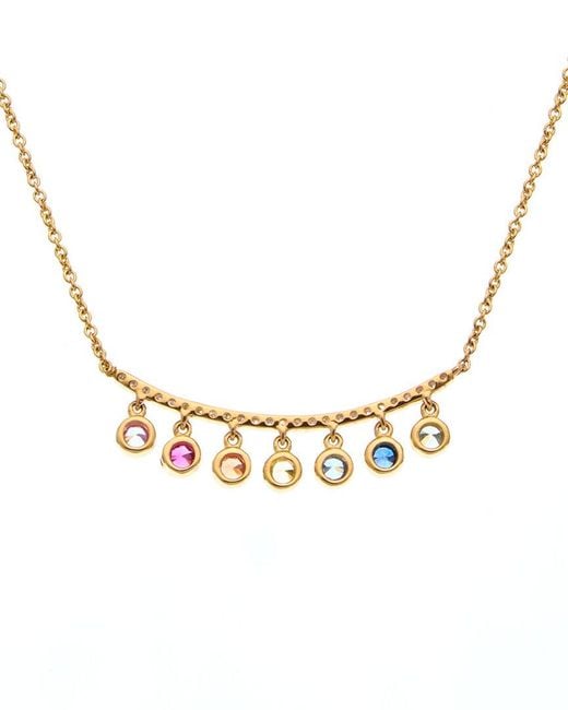 Diana M Metallic 14k 0.54 Ct. Tw. Diamond Necklace