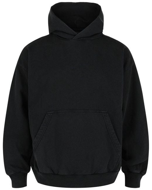 Balenciaga Black Medium Fit Hoodie for men