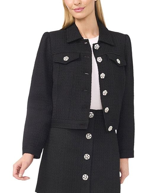 Cece Black Regular Fit Jacket