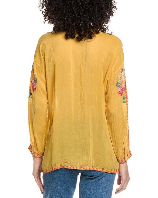Johnny Was Yellow Audrey Shirt