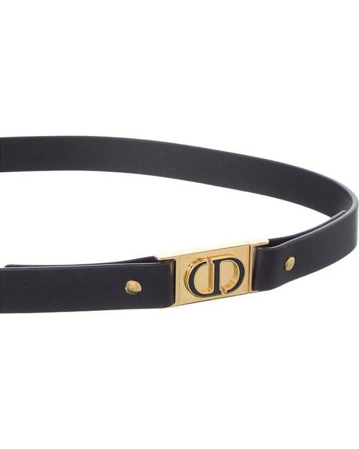 Dior Blue 30 Montaigne Leather Belt
