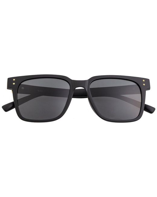 Sixty One Black Unisex Capri 54mm Polarized Sunglasses