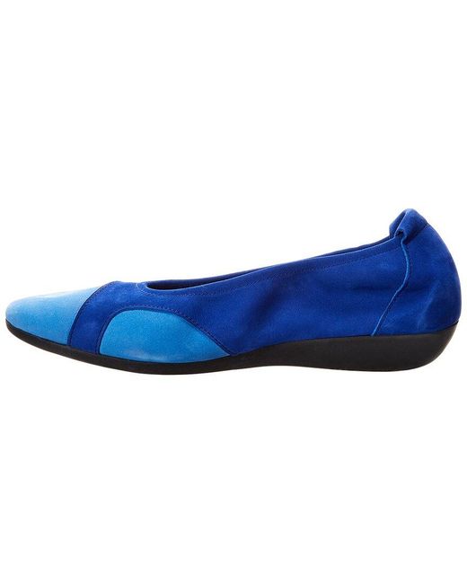 Arche Blue Onally Leather Flat