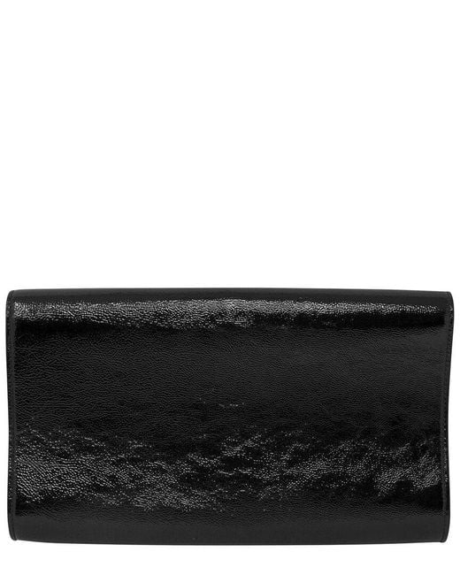 Saint Laurent Black Patent Leather Clutch (Authentic Pre-Owned)
